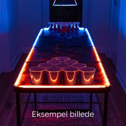 beer pong bord med led